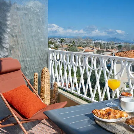 Vue - Terrasse Privee - Piscine - Entre Et Cannes * Villeneuve-Loubet